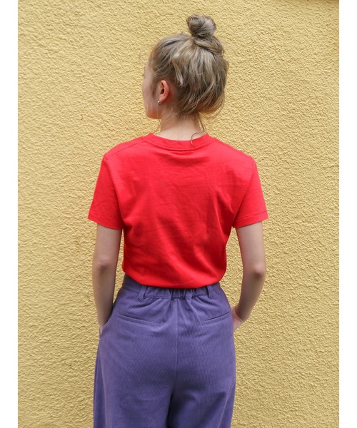 Ungrid（アングリッド）の「MY NAME IS PETER別注 (W) USA FLAG APPLIQUE T-SHIRTS（Tシャツ/カットソー・レディース・レッド・FREE）」の17枚目の写真
