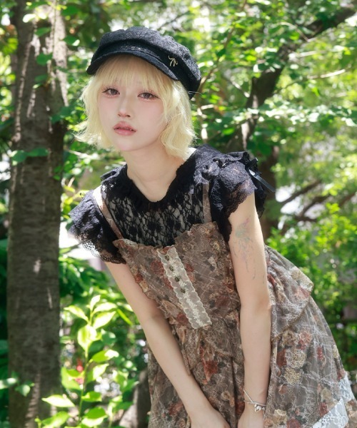 myu:loret(ミュウロレット)の「フリルフードレーストップス(Tシャツ/カットソー・レディース・ブラック/ホワイト・FREE)」の19枚目の写真