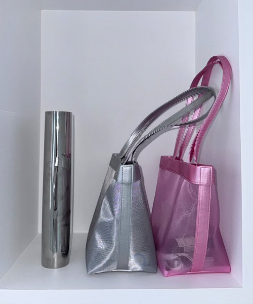 FUN FROM FUN(ファンフロムファン)の「Mesh Basket Bag, Pink(トートバッグ・レディース・その他・OS)」の6枚目の写真