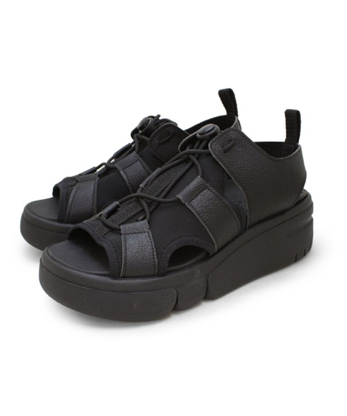 Re:getA（リゲッタ）の「Re:getA リゲッタ 厚底レースアップサンダル RE253（サンダル・レディース・ブラック×ブラック/ベージュ/ブラック・22inch/24-24.5cm/23-23.5cm）」の3枚目の写真