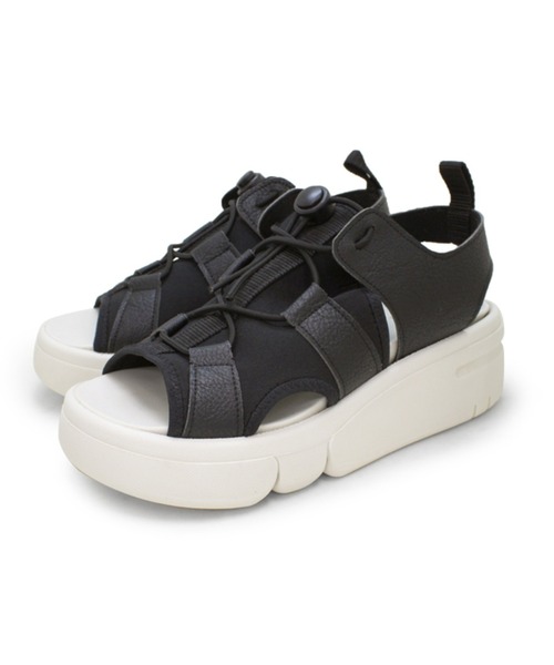 Re:getA（リゲッタ）の「Re:getA リゲッタ 厚底レースアップサンダル RE253（サンダル・レディース・ブラック×ブラック/ベージュ/ブラック・22inch/24-24.5cm/23-23.5cm）」の2枚目の写真