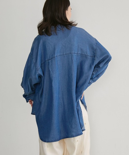 Doux archives(ドゥアルシーヴ)の「【26AW EC先行予約】ソフトデニム3WAYボウタイシャツ(シャツ/ブラウス・レディース・ブルー/チャコールグレー/サックスブルー・FREE)」の16枚目の写真