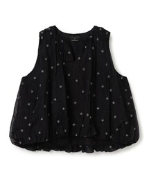 NE QUITTEZ PAS! | 【別注】ne Quittez pas BLACK DOUBLE ORGANZA ノースリーブ トップス(シャツ/ブラウス)