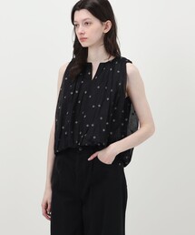 NE QUITTEZ PAS!（ヌキテパ）の「【別注】ne Quittez pas BLACK DOUBLE ORGANZA ノースリーブ トップス（シャツ/ブラウス）」