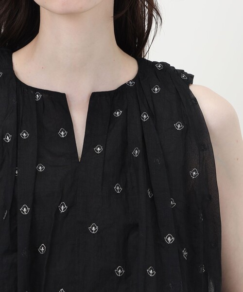 NE QUITTEZ PAS!(ヌキテパ)の「【別注】ne Quittez pas BLACK DOUBLE ORGANZA ノースリーブ トップス(シャツ/ブラウス・レディース・ブラック系その他・FREE)」の7枚目の写真