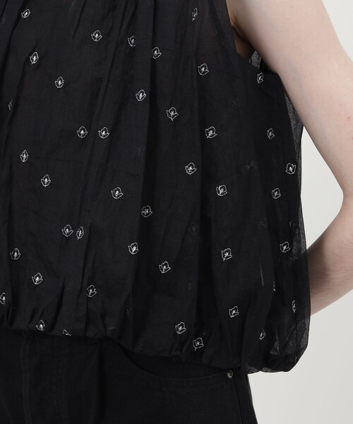 NE QUITTEZ PAS!(ヌキテパ)の「【別注】ne Quittez pas BLACK DOUBLE ORGANZA ノースリーブ トップス(シャツ/ブラウス・レディース・ブラック系その他・FREE)」の10枚目の写真