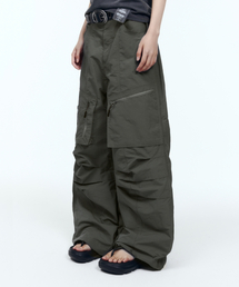 Knee Pin-Tuck Rain Shield Pants (Khaki)