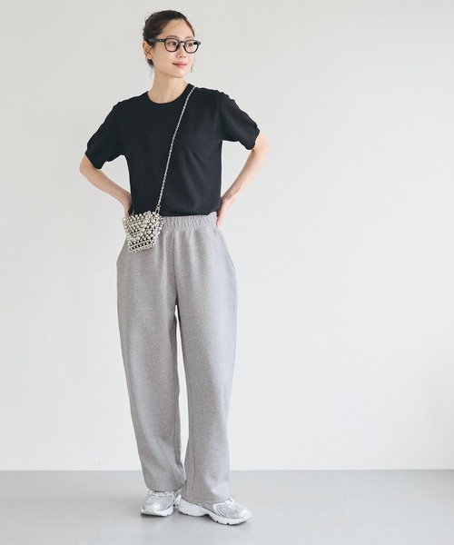 coca(coca)(コカ)の「スウェットワイドパンツ(スウェットパンツ・レディース・ブラック/グレー・S/M/L)」の3枚目の写真