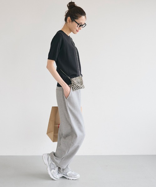 coca(coca)(コカ)の「スウェットワイドパンツ(スウェットパンツ・レディース・ブラック/グレー・S/M/L)」の7枚目の写真