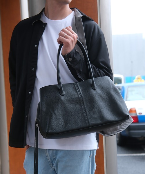 ARCADE（アーケード）の「本革 レザー ボストンバッグ トート 大口 レザーバッグ 男女兼用 メンズ レディース（ボストンバッグ・メンズ・ブラック・ONESIZE）」の17枚目の写真