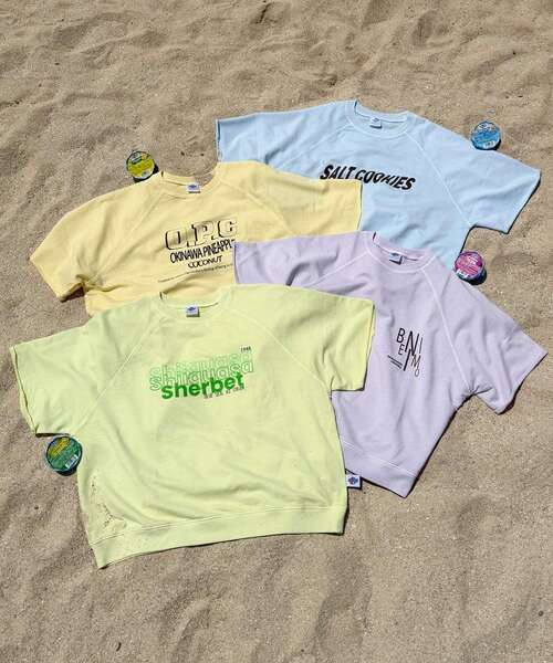 AMERICAN HOLIC(アメリカンホリック)の「【BLUE SEAL】カラーピグメントプルオーバー(Tシャツ/カットソー・レディース・グリーン系その他3/サックスブルー/ラベンダー/イエロー・FREE)」の5枚目の写真