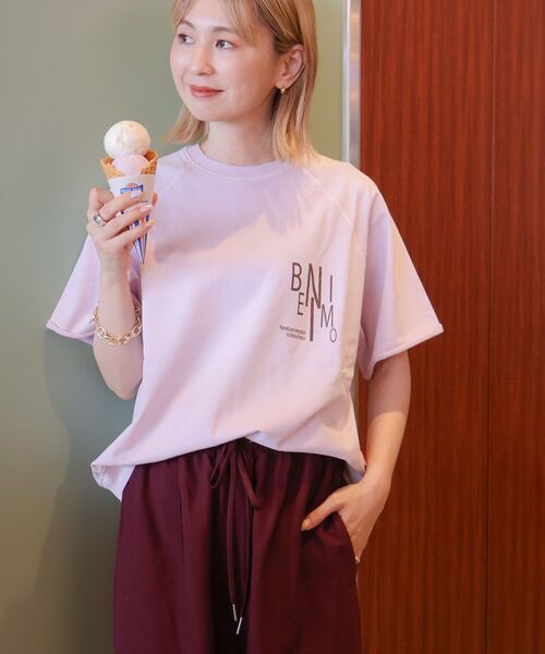 AMERICAN HOLIC(アメリカンホリック)の「【BLUE SEAL】カラーピグメントプルオーバー(Tシャツ/カットソー・レディース・グリーン系その他3/サックスブルー/ラベンダー/イエロー・FREE)」の8枚目の写真