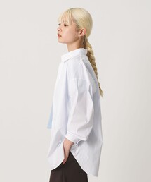 【WEB限定】ストライプ レギュラーカラー シャツ