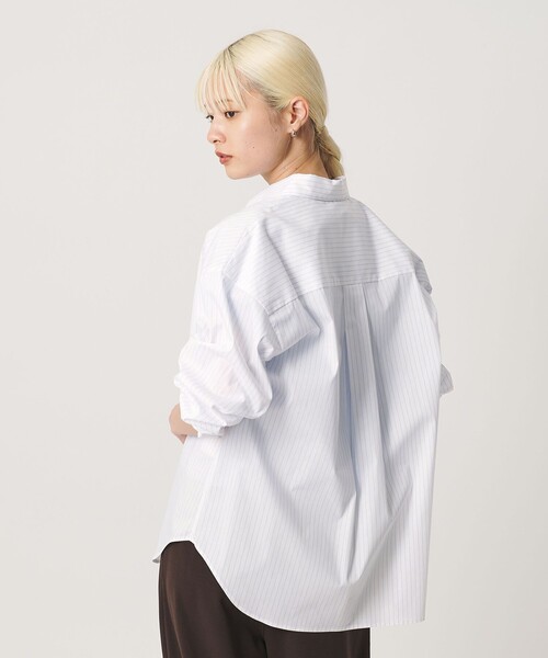 BEAUTY&YOUTH UNITED ARROWS(ビューティーアンドユースユナイテッドアローズ)の「【WEB限定】ストライプ レギュラーカラー シャツ(シャツ/ブラウス・レディース・コバルトブルー/ライトブルー/ホワイト・FREE)」の9枚目の写真
