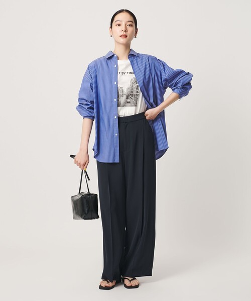 BEAUTY&YOUTH UNITED ARROWS(ビューティーアンドユースユナイテッドアローズ)の「【WEB限定】ストライプ レギュラーカラー シャツ(シャツ/ブラウス・レディース・コバルトブルー/ライトブルー/ホワイト・FREE)」の14枚目の写真