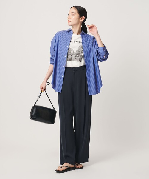 BEAUTY&YOUTH UNITED ARROWS(ビューティーアンドユースユナイテッドアローズ)の「【WEB限定】ストライプ レギュラーカラー シャツ(シャツ/ブラウス・レディース・コバルトブルー/ライトブルー/ホワイト・FREE)」の15枚目の写真