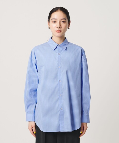 BEAUTY&YOUTH UNITED ARROWS(ビューティーアンドユースユナイテッドアローズ)の「【WEB限定】ストライプ レギュラーカラー シャツ(シャツ/ブラウス・レディース・コバルトブルー/ライトブルー/ホワイト・FREE)」の16枚目の写真