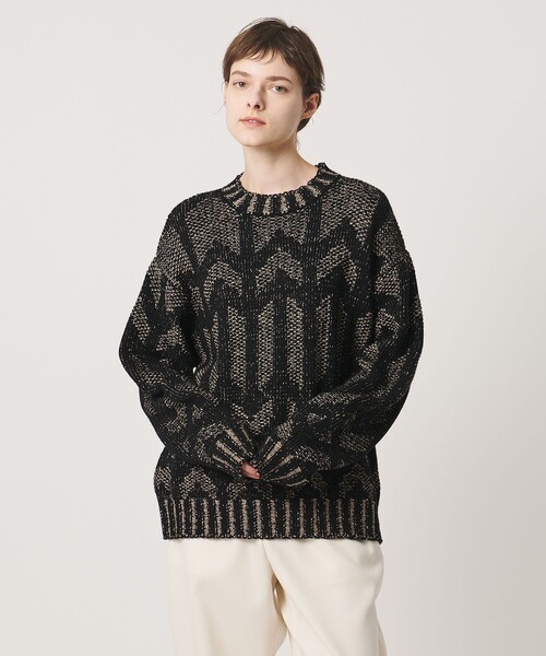 LOEFF(ロエフ)の「<LOEFF>MURAL ジャガード ニット プルオーバー(ニット/セーター・レディース・ベージュ・0/2)」の21枚目の写真