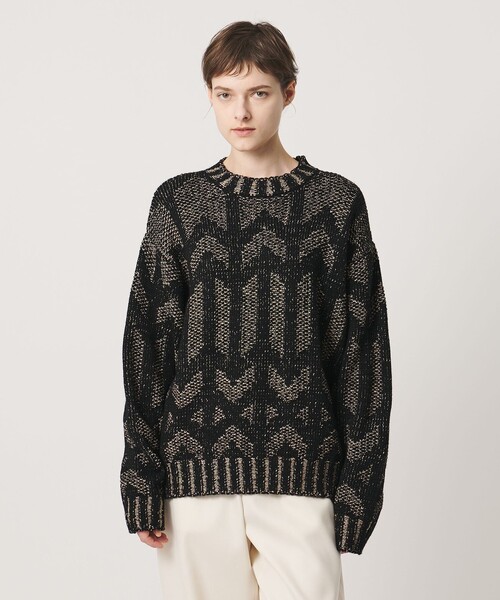 LOEFF(ロエフ)の「<LOEFF>MURAL ジャガード ニット プルオーバー(ニット/セーター・レディース・ベージュ・0/2)」の22枚目の写真