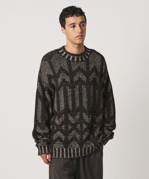 LOEFF(ロエフ)の「<LOEFF>MURAL ジャガード ニット プルオーバー(ニット/セーター・レディース・ベージュ・0/2)」の2枚目の写真