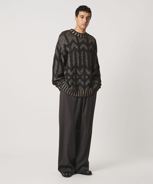 LOEFF(ロエフ)の「<LOEFF>MURAL ジャガード ニット プルオーバー(ニット/セーター・レディース・ベージュ・0/2)」の3枚目の写真