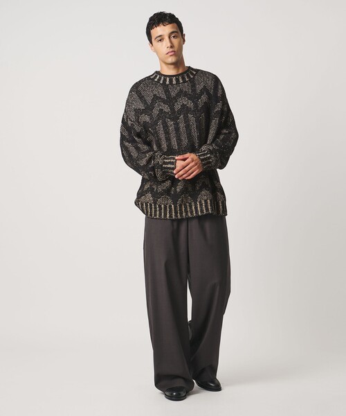 LOEFF(ロエフ)の「<LOEFF>MURAL ジャガード ニット プルオーバー(ニット/セーター・レディース・ベージュ・0/2)」の4枚目の写真