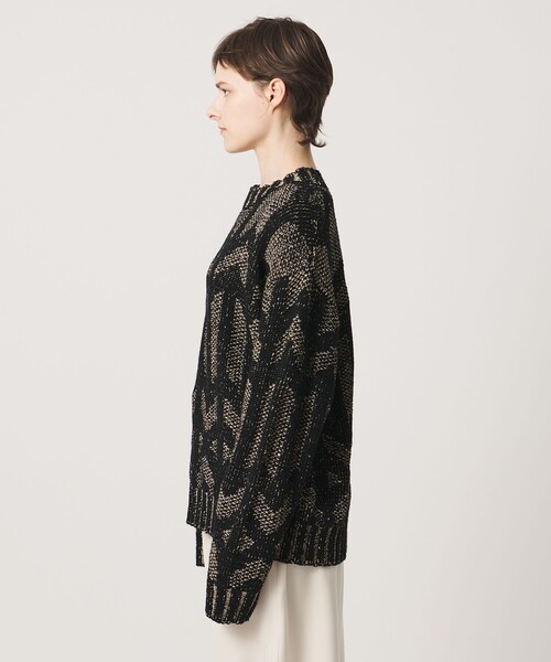 LOEFF(ロエフ)の「<LOEFF>MURAL ジャガード ニット プルオーバー(ニット/セーター・レディース・ベージュ・0/2)」の7枚目の写真