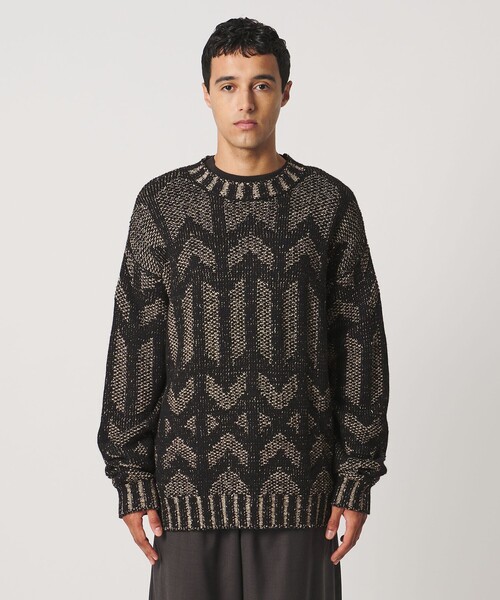 LOEFF(ロエフ)の「<LOEFF>MURAL ジャガード ニット プルオーバー(ニット/セーター・レディース・ベージュ・0/2)」の9枚目の写真