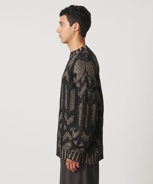 LOEFF(ロエフ)の「<LOEFF>MURAL ジャガード ニット プルオーバー(ニット/セーター・レディース・ベージュ・0/2)」の11枚目の写真