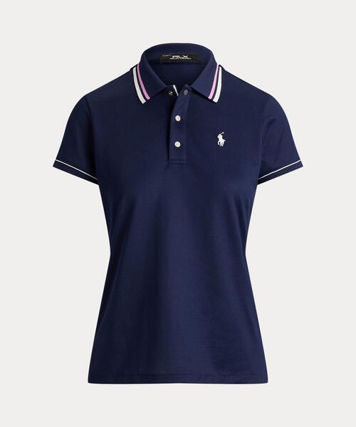 RLX GOLF(アールエルエックスゴルフ)の「テーラード フィット ジャージー ポロシャツ(ポロシャツ・レディース・ネイビー系1・XS/S/M/L)」の7枚目の写真