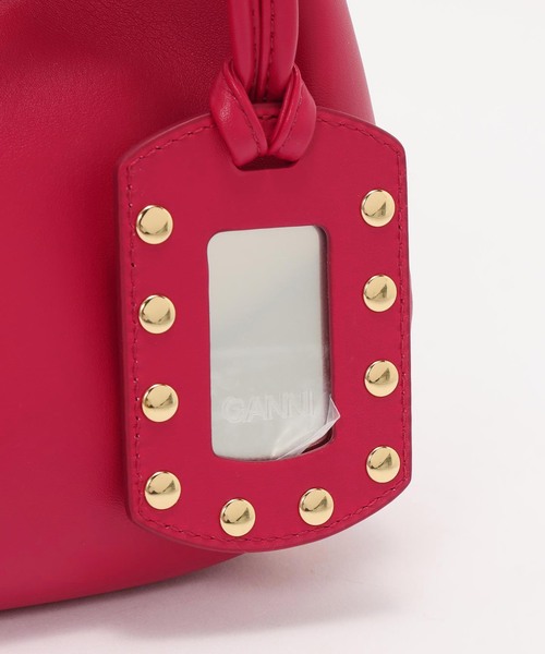 GANNI(ガニー)の「GANNI / ガニー Hobo Mini Studs(ハンドバッグ・レディース・レッド・FREE)」の7枚目の写真