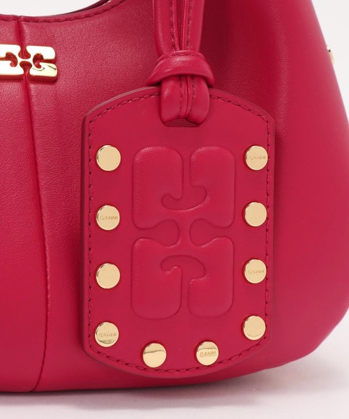 GANNI(ガニー)の「GANNI / ガニー Hobo Mini Studs(ハンドバッグ・レディース・レッド・FREE)」の8枚目の写真