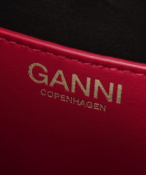 GANNI(ガニー)の「GANNI / ガニー Hobo Mini Studs(ハンドバッグ・レディース・レッド・FREE)」の13枚目の写真