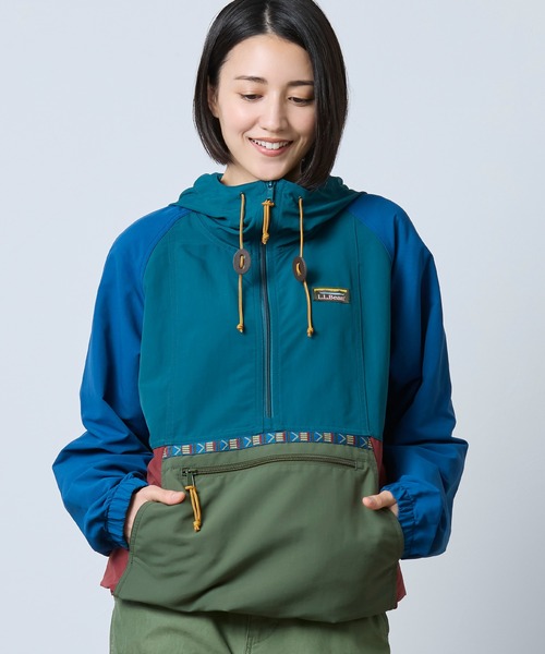 L.L.Bean（エルエルビーン）の「マウンテン・クラシック・アノラック、マルチカラー 米国フィット・プチ（マウンテンパーカー・レディース・ホワイト系その他/グリーン系その他・LARGE/SMALL/MEDIUM/X-SMALL）」の5枚目の写真