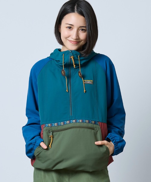 L.L.Bean（エルエルビーン）の「マウンテン・クラシック・アノラック、マルチカラー 米国フィット・プチ（マウンテンパーカー・レディース・ホワイト系その他/グリーン系その他・LARGE/SMALL/MEDIUM/X-SMALL）」の7枚目の写真