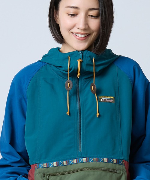 L.L.Bean（エルエルビーン）の「マウンテン・クラシック・アノラック、マルチカラー 米国フィット・プチ（マウンテンパーカー・レディース・ホワイト系その他/グリーン系その他・LARGE/SMALL/MEDIUM/X-SMALL）」の3枚目の写真