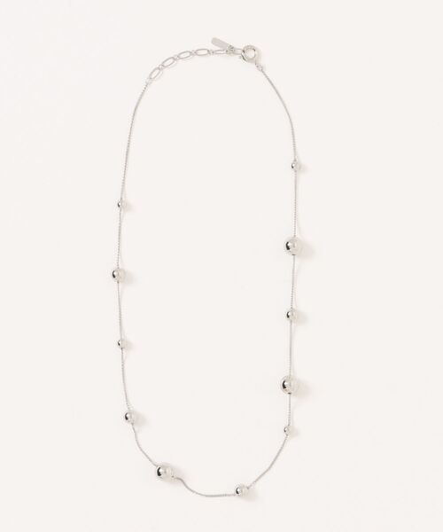 Scrap Book(スクラップブック)の「【Sea’ds mara】Rhythm ball necklace(ネックレス・レディース・シルバー/ゴールド・FREE)」の1枚目の写真
