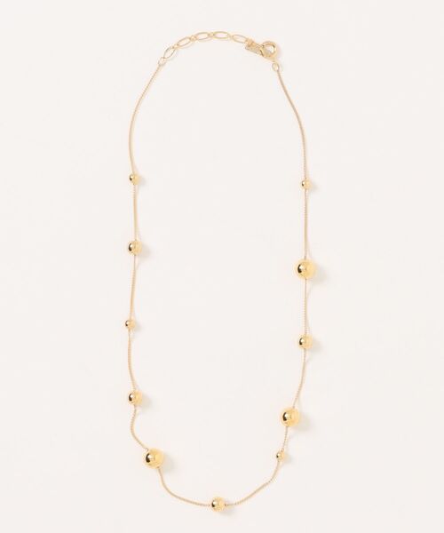 Scrap Book(スクラップブック)の「【Sea’ds mara】Rhythm ball necklace(ネックレス・レディース・シルバー/ゴールド・FREE)」の2枚目の写真
