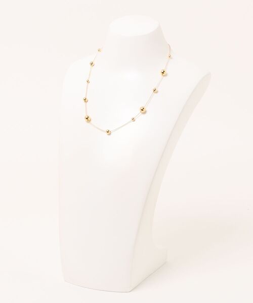 Scrap Book(スクラップブック)の「【Sea’ds mara】Rhythm ball necklace(ネックレス・レディース・シルバー/ゴールド・FREE)」の3枚目の写真