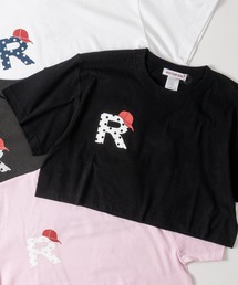 Red Cap Girl（レッドキャプガール）の「【a-r】〔RedCapGirl レッドキャップガール〕Rキャップロゴ  ショート丈 Tシャツ レディース（Tシャツ/カットソー）」