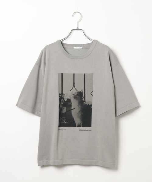 BAYFLOW(ベイフロー)の「フォトプリントニットTシャツ(ニット/セーター・レディース・ピンク/グレー/オフホワイト・FREE)」の15枚目の写真