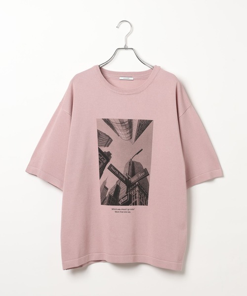 BAYFLOW(ベイフロー)の「フォトプリントニットTシャツ(ニット/セーター・レディース・ピンク/グレー/オフホワイト・FREE)」の16枚目の写真