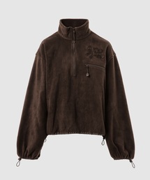 HALF ZIP ANORAK WITH DRAWSTRINGS