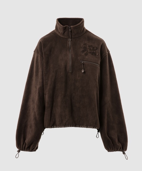 CECILIE BAHNSEN(セシリー バンセン)の「HALF ZIP ANORAK WITH DRAWSTRINGS(その他アウター・レディース・ブラウン・8/6)」の1枚目の写真