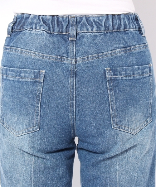Chico（チコ）の「イージーカットオフデニムパンツ（デニムパンツ・レディース・ブルー/ネイビー/ブルー系その他・FREE）」の6枚目の写真
