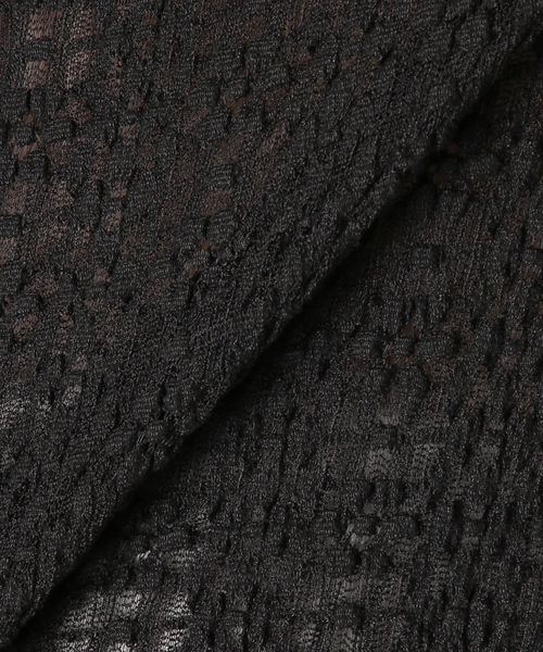CITYSHOP(シティーショップ)の「STRETCH LACE HIGH NECK TOP:カットソー(Tシャツ/カットソー・レディース・ブラック/ホワイト・FREE)」の17枚目の写真
