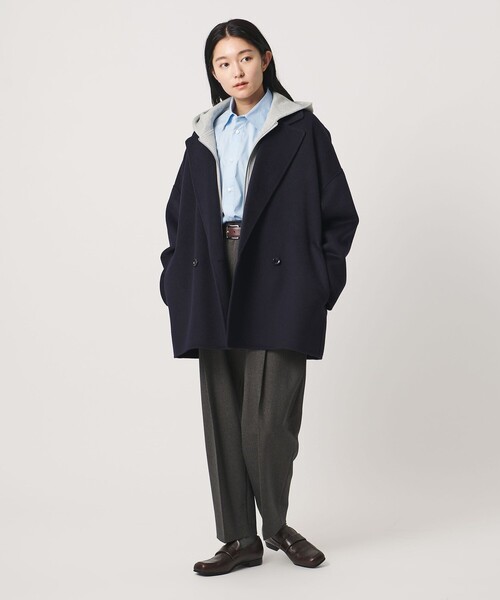 MARW UNITED ARROWS（マルゥ ユナイテッドアローズ）の「＜MARW UNITED ARROWS＞リバー ミドル丈 コート（その他アウター・レディース・ブラック/レッド/ダークグレー/ネイビー・36/38/34）」の6枚目の写真