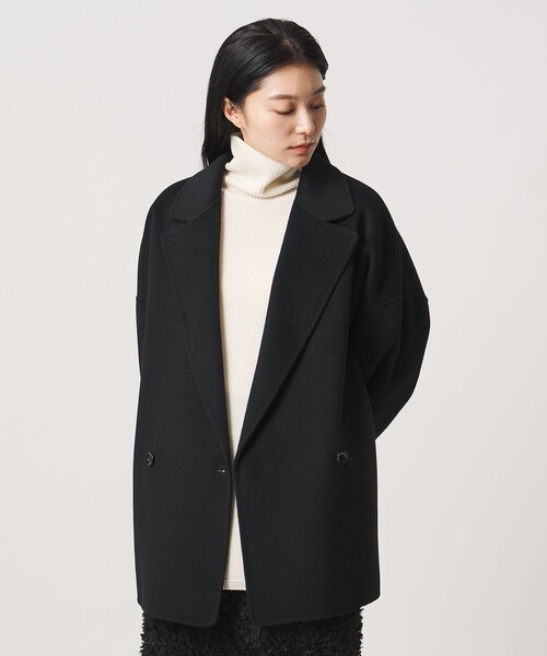 MARW UNITED ARROWS（マルゥ ユナイテッドアローズ）の「＜MARW UNITED ARROWS＞リバー ミドル丈 コート（その他アウター・レディース・ブラック/レッド/ダークグレー/ネイビー・36/38/34）」の8枚目の写真