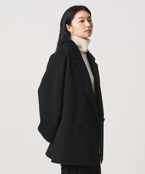 MARW UNITED ARROWS（マルゥ ユナイテッドアローズ）の「＜MARW UNITED ARROWS＞リバー ミドル丈 コート（その他アウター・レディース・ブラック/レッド/ダークグレー/ネイビー・36/38/34）」の9枚目の写真