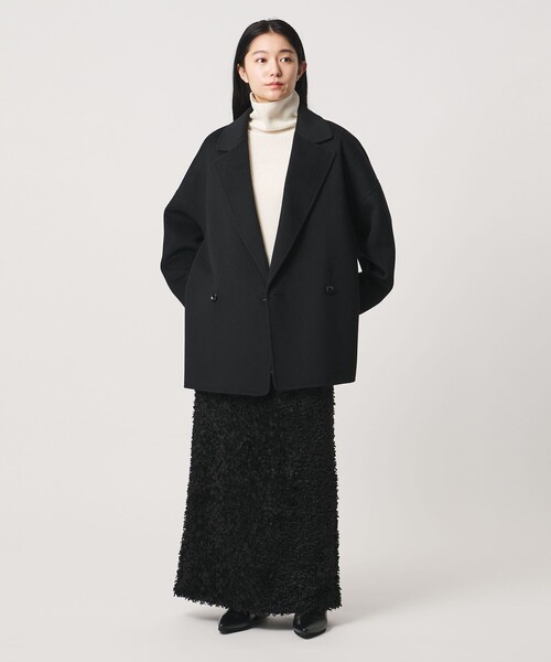 MARW UNITED ARROWS（マルゥ ユナイテッドアローズ）の「＜MARW UNITED ARROWS＞リバー ミドル丈 コート（その他アウター・レディース・ブラック/レッド/ダークグレー/ネイビー・36/38/34）」の10枚目の写真